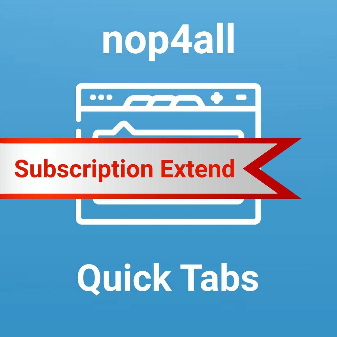 Picture of Subscription Extend - Quick Tabs - Test