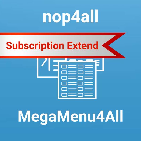 Picture of Subscription Extend - MegaMenu4All  - Test