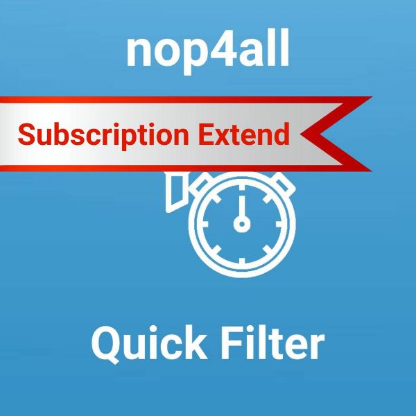 Picture of Subscription Extend - Quick Filter - Test