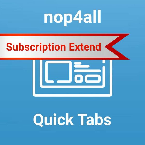 Picture of Subscription Extend - Quick Tabs - Test