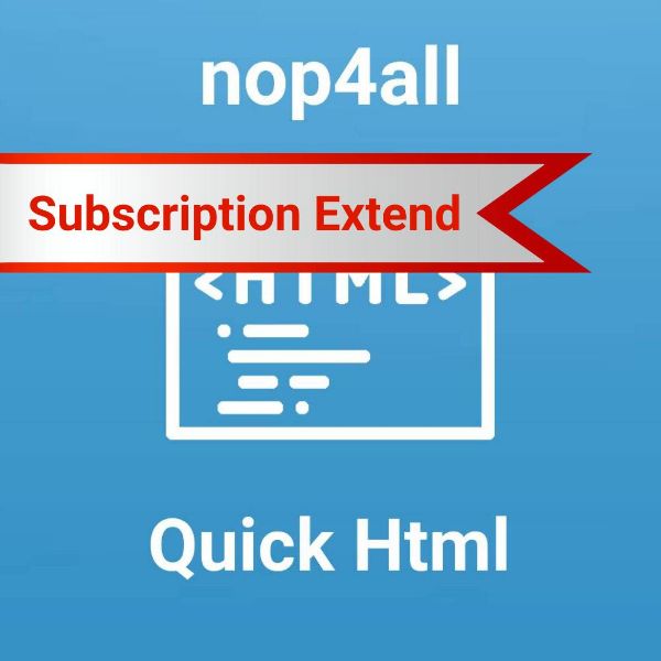 Picture of Subscription Extend - QuickHTML - Test